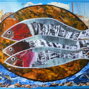 Acrylic and Collage