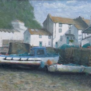 Oils Morning in Polperro by Shaun Burgess