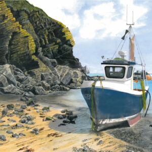 Acrylics Cadgwith Cove by Ray Blissitt