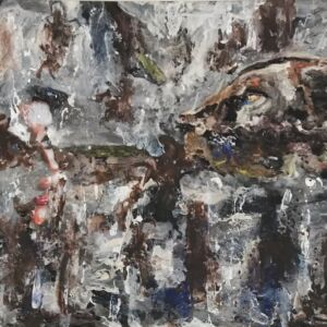 Acrylics Past 1 by Rhoda Gradley