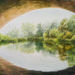 Pastel Under the A12 at Dedham by Di Williamson