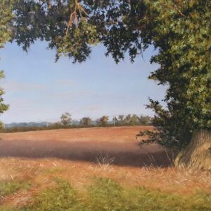 Oil Summer evening at Covehithe by Joe Stevens