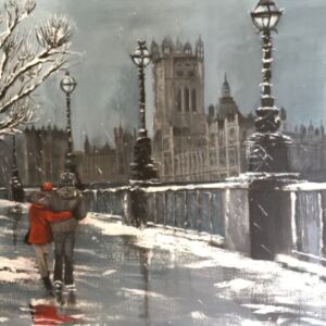 Acrylics Lover's stroll by Di Fackerall