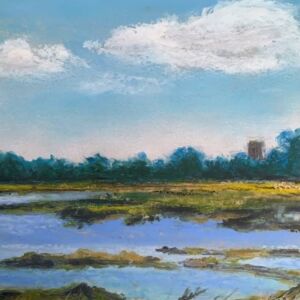 View toward Iken Church by Sarah Bourne