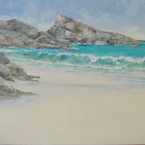 Oil Breaking wave By Susan Austin