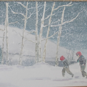 Watercolour Winter Walk By Susan Austin
