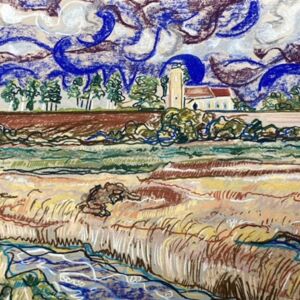 Pastel Stormy skies over Ramsholt by Patrick Will Baker