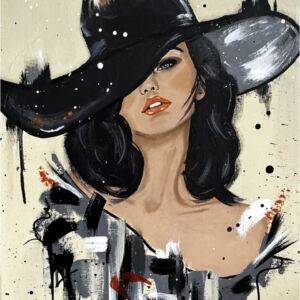 Acrylics Elegance in chaos by Linda Flaherty
