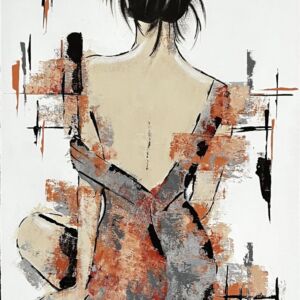 Acrylics Fragmented solitude by Linda Flaherty
